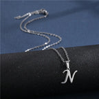 Collar personalizado con colgante de inicial n