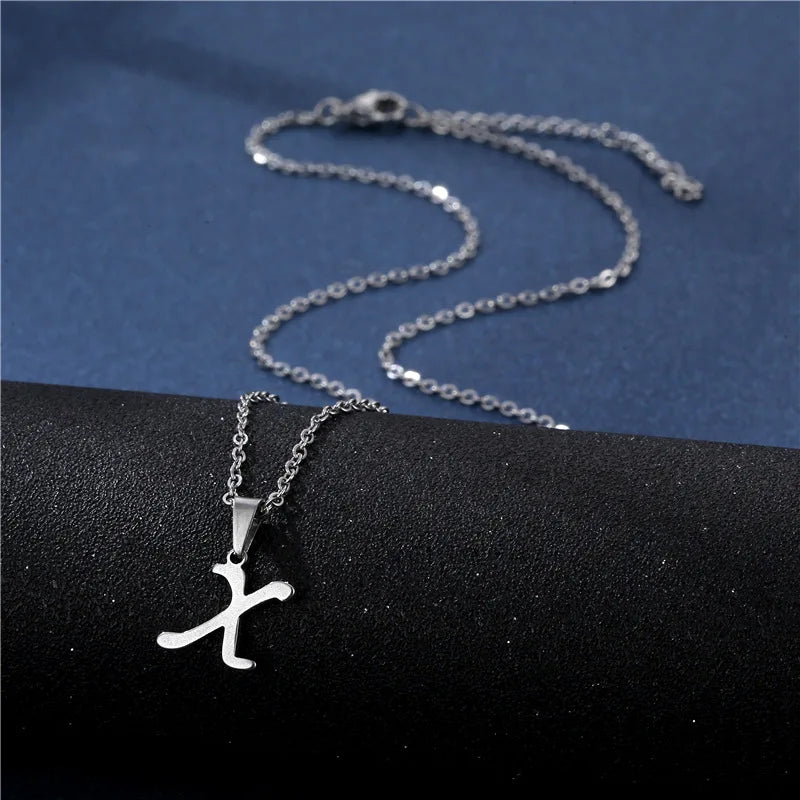 Collar personalizado con colgante de inicial x
