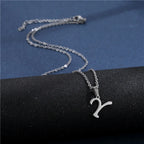 Collar personalizado con colgante de inicial y