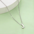Collar con colgante de inicial - letra 