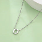 Collar con colgante de inicial - letra 