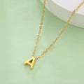 Collar con colgante de inicial - letra 