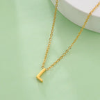 Collar con colgante de inicial - letra 