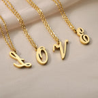Collar con colgante con inicial para mujer