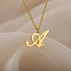 Collar con colgante con inicial para mujer a