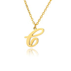 Collar con colgante con inicial para mujer c