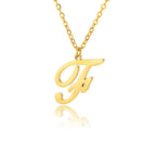 Collar con colgante con inicial para mujer f