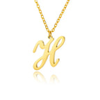 Collar con colgante con inicial para mujer h