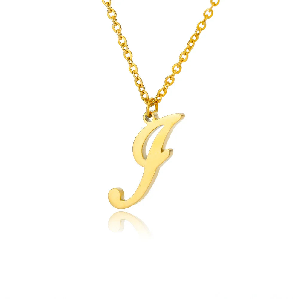 Collar con colgante inicial para mujer - letra 
