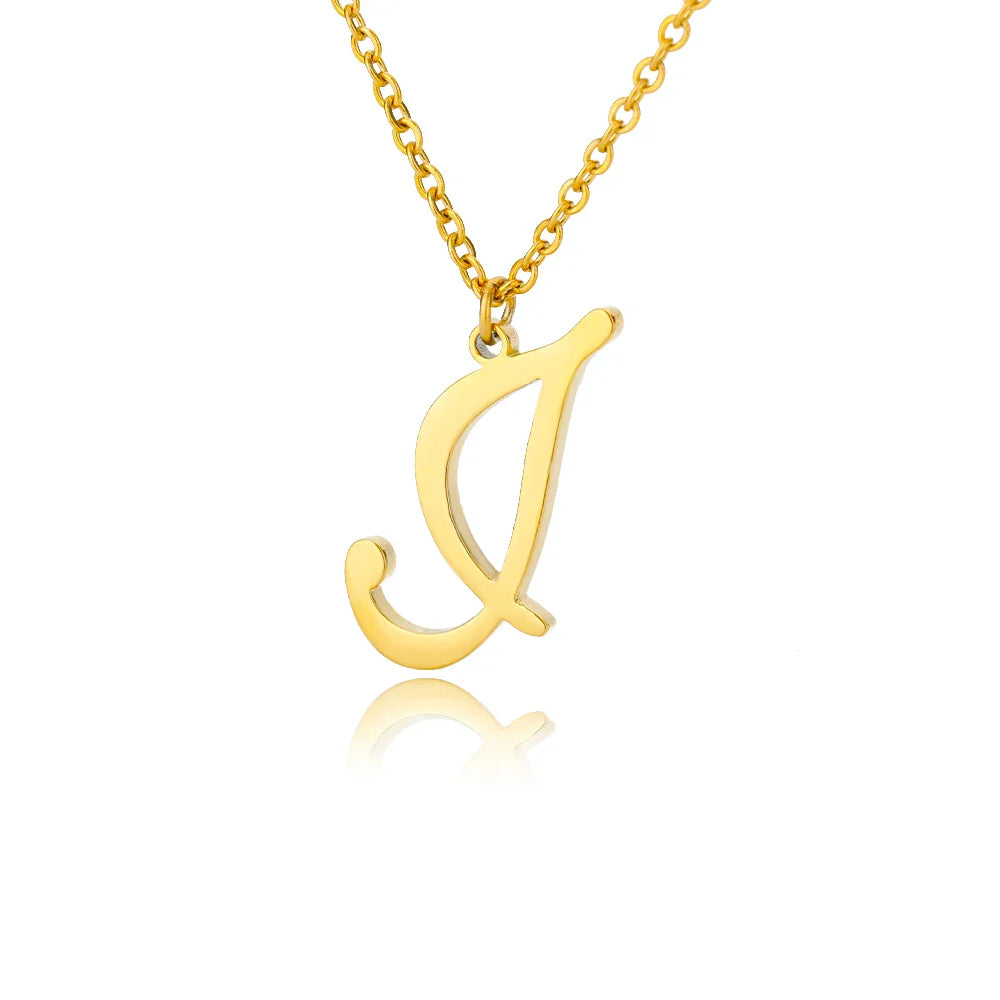 Collar con colgante con inicial para mujer j