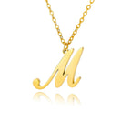 Collar con colgante con inicial para mujer m