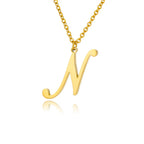 Collar con colgante con inicial para mujer n
