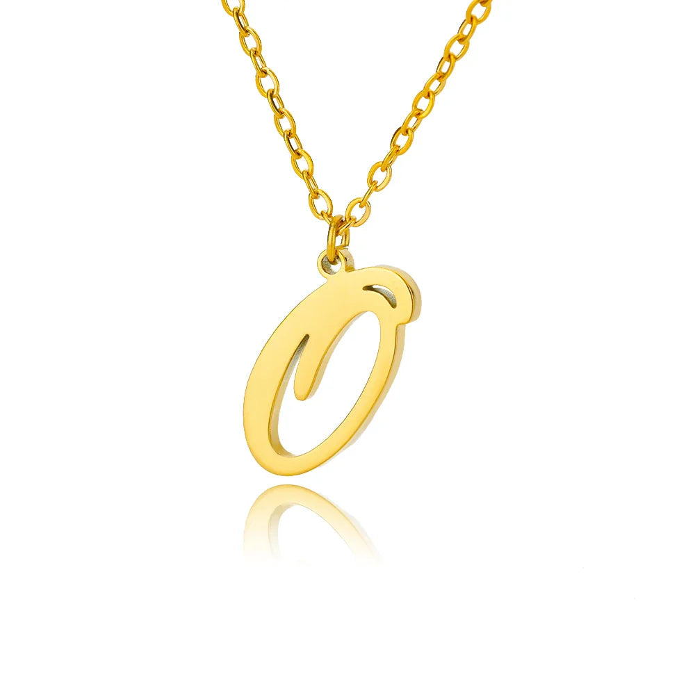 Collar con colgante con inicial para mujer o