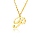 Collar con colgante con inicial para mujer p