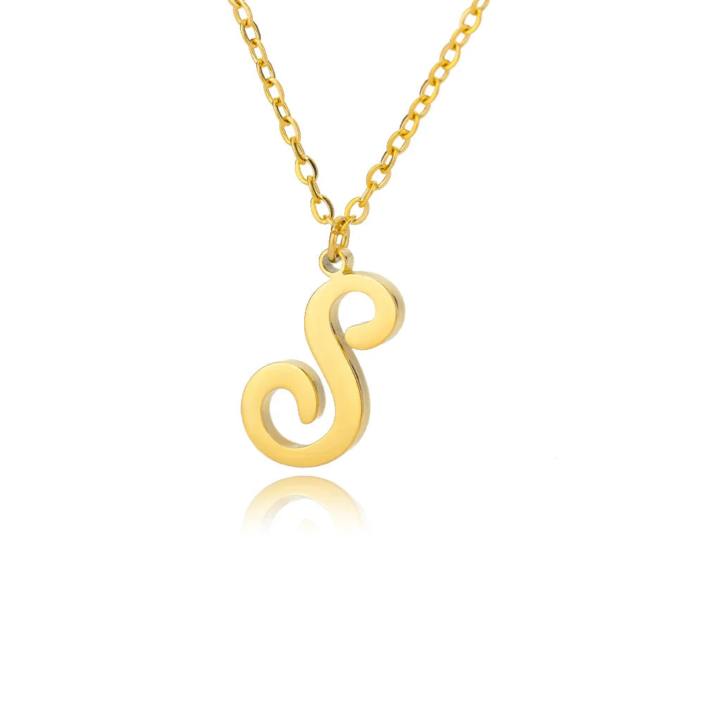 Collar con colgante con inicial para mujer s