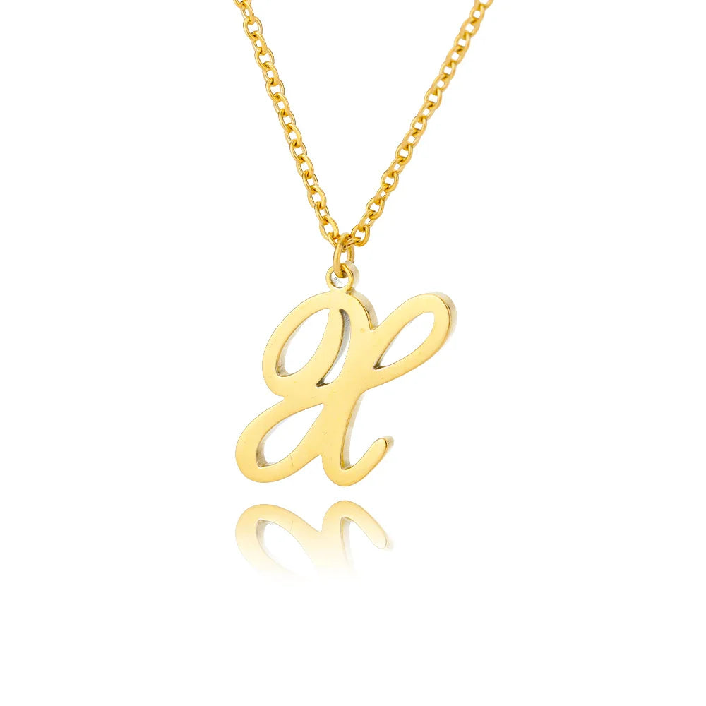 Collar con colgante con inicial para mujer x