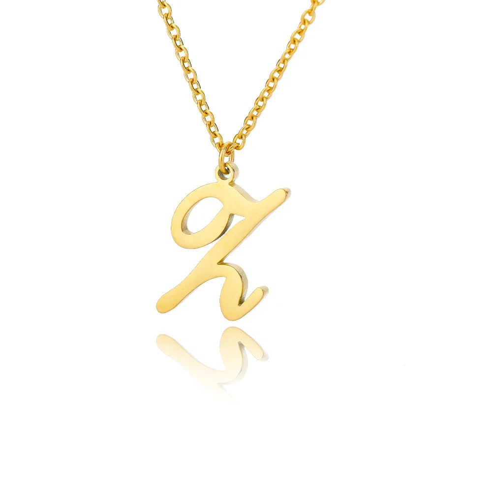 Collar con colgante con inicial para mujer z