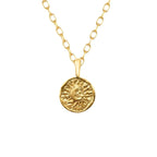 Collar con colgante de luna para mujer oro