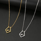 Collar con colgante de montaña plata