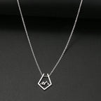 Collar con colgante de montaña plata