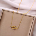 Collar con colgante de lazo para mujer