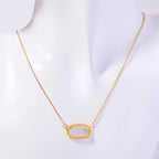 Collar con colgante de cristal de color signo del zodiaco