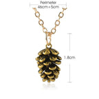 Collar con colgante de piña para mujer