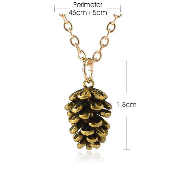 Collar con colgante de piña para mujer