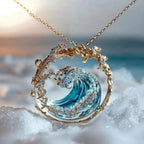 Necklace with "ocean promise" pendant 