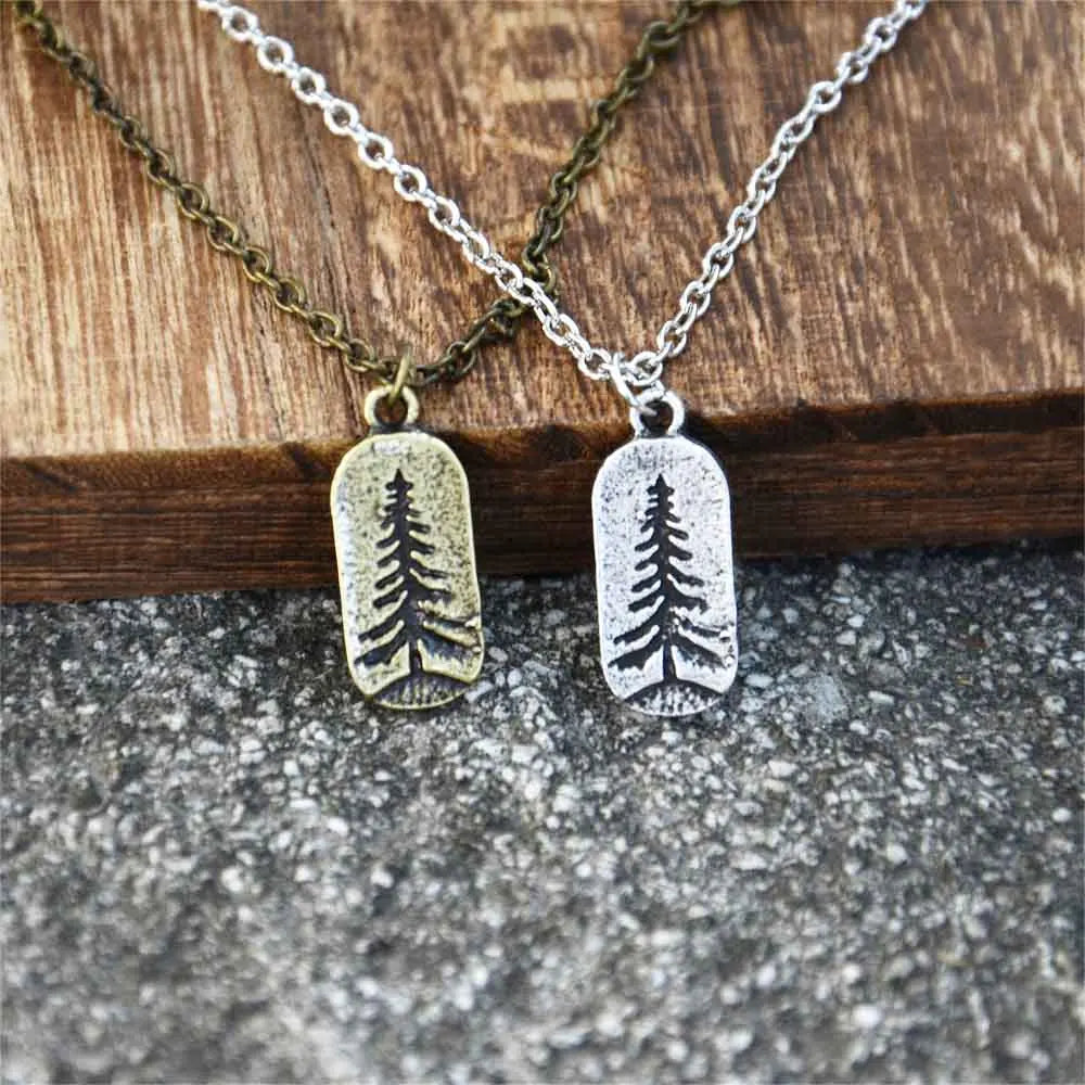 Collar con Colgante de Árbol de Navidad 