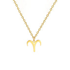 Collar con colgante dorado signo del zodiaco