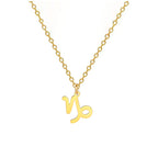 Collar con colgante dorado signo del zodiaco