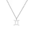 Collar con colgante dorado signo del zodiaco