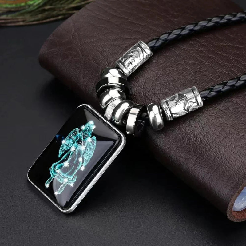 Collar con Colgante Signo del Zodiaco para Hombre