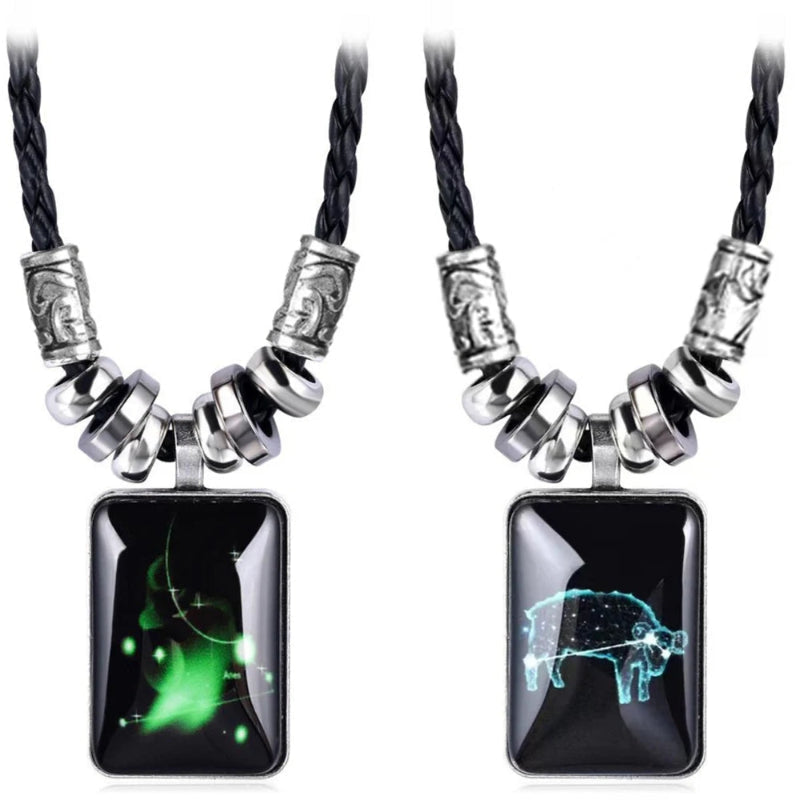 Collar con Colgante Signo del Zodiaco para Hombre