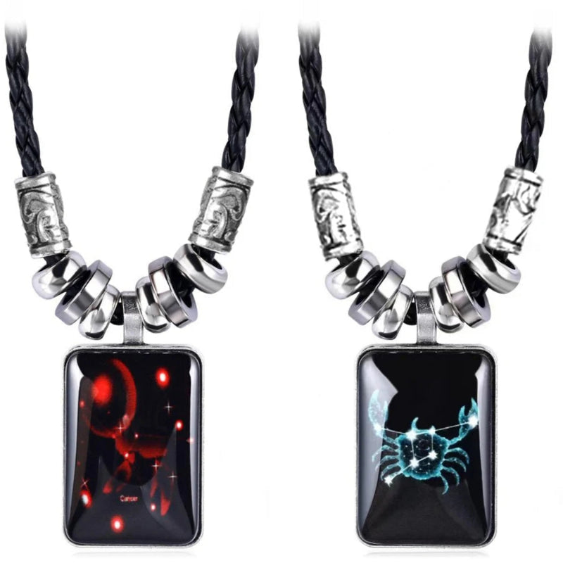 Collar con Colgante Signo del Zodiaco para Hombre