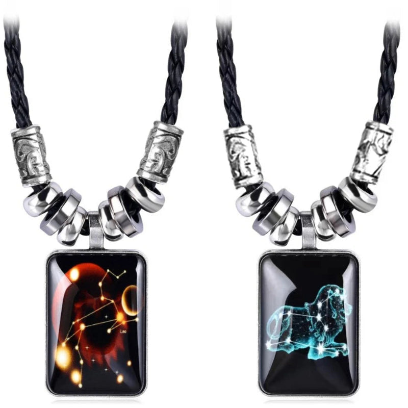 Collar con Colgante Signo del Zodiaco para Hombre