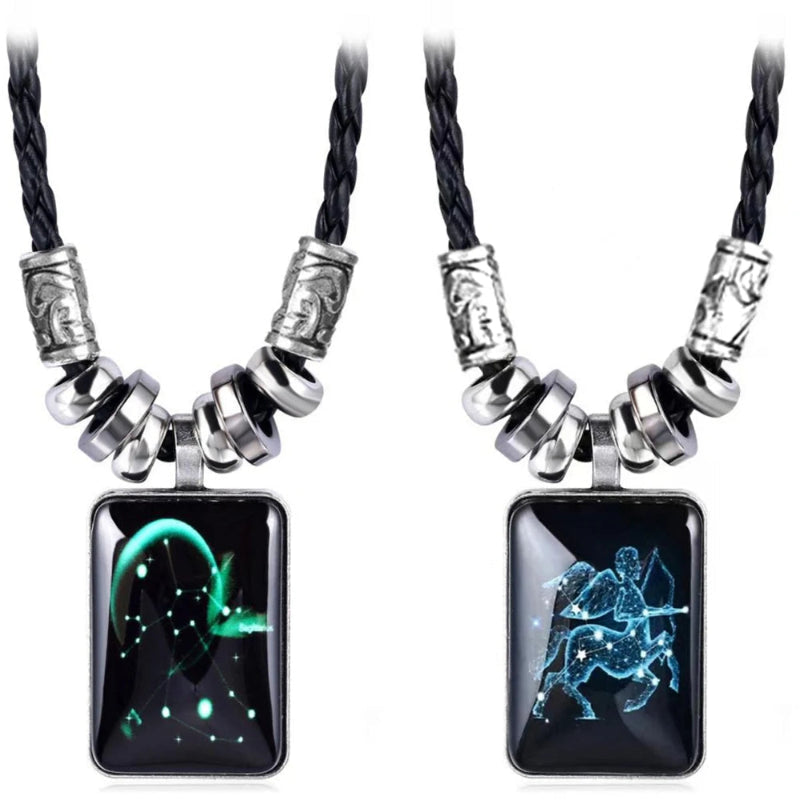 Collar con Colgante Signo del Zodiaco para Hombre