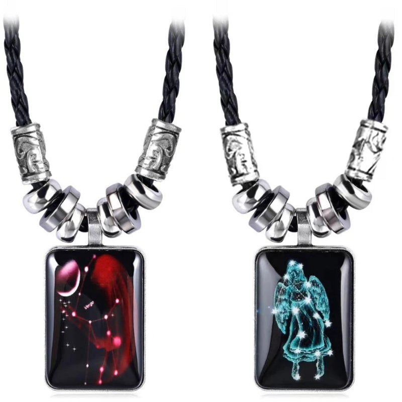 Collar con Colgante Signo del Zodiaco para Hombre