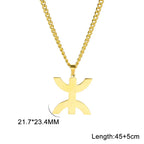 Collar con colgante simbólico bereber "yaz" árabe para mujer