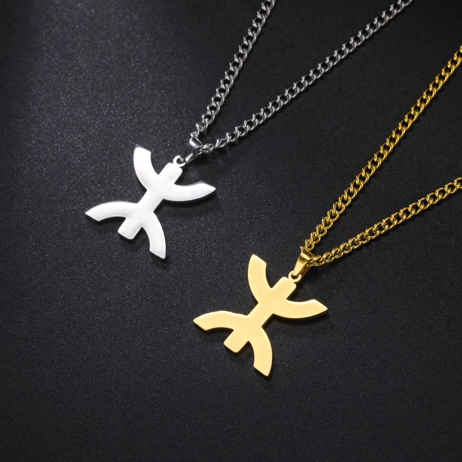 Collar con colgante simbólico bereber "yaz" árabe para mujer oro