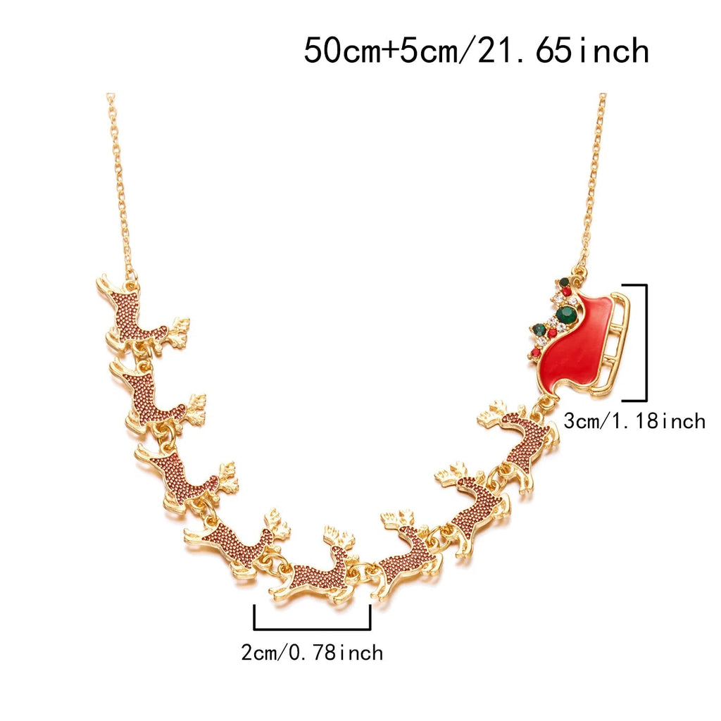 Collar con Colgante Trineo de Navidad