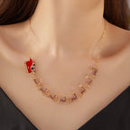 Collar con Colgante Trineo de Navidad