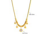 Collar con colgantes de circonio