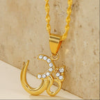 Collar Budista Om Or 