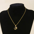 Collar Budista Om Or 