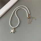 Collar de Concha Estrella de Mar de Color blanco
