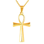 Collar con colgante cruz egipcia 