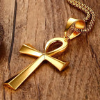 Collar Cruz Egipcia Colgante oro
