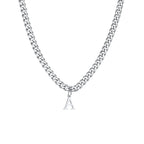 Collar para hombre con colgante personalizado inicial a